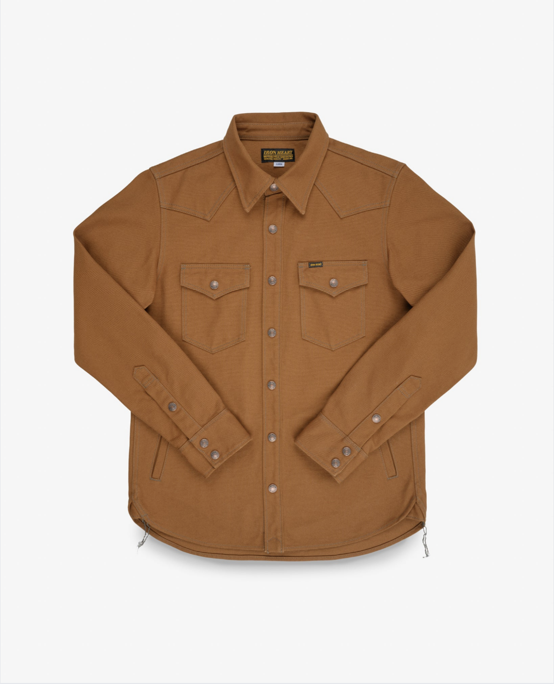 Iron Heart - IHSH-422-BRN 17oz Duck Cotton CPO Shirt Brown