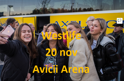 Westlife: The Anniversary World Tour  - 20 Nov -  Avicii Arena
