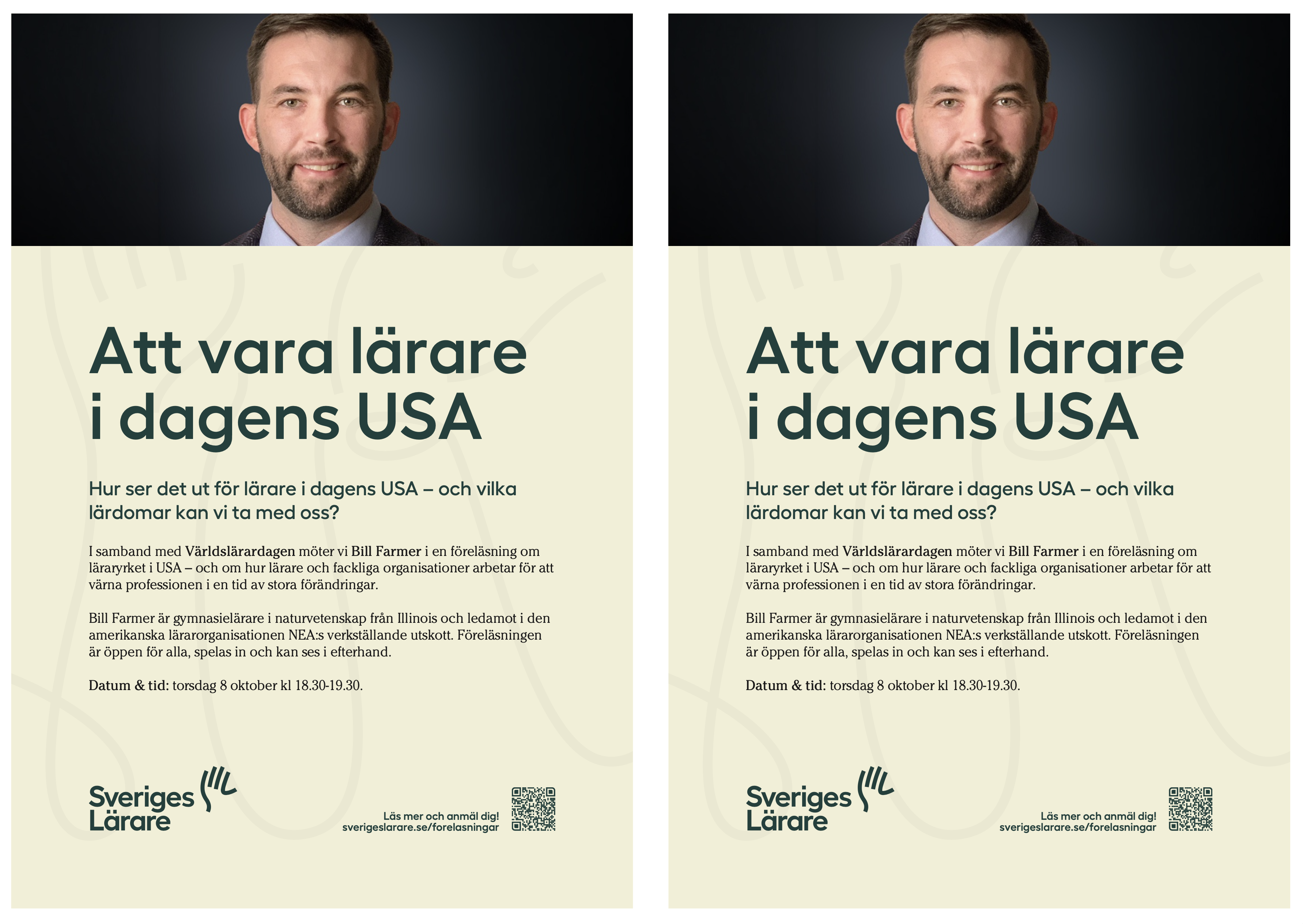 Flyer – Bill Farmer – 8 oktober