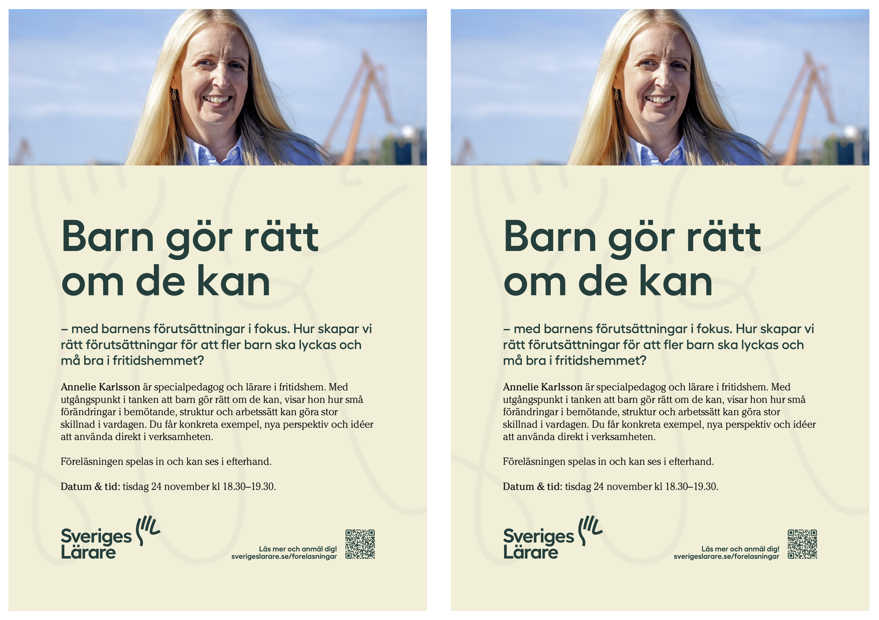 Flyer – Annelie Karlsson – 24 november