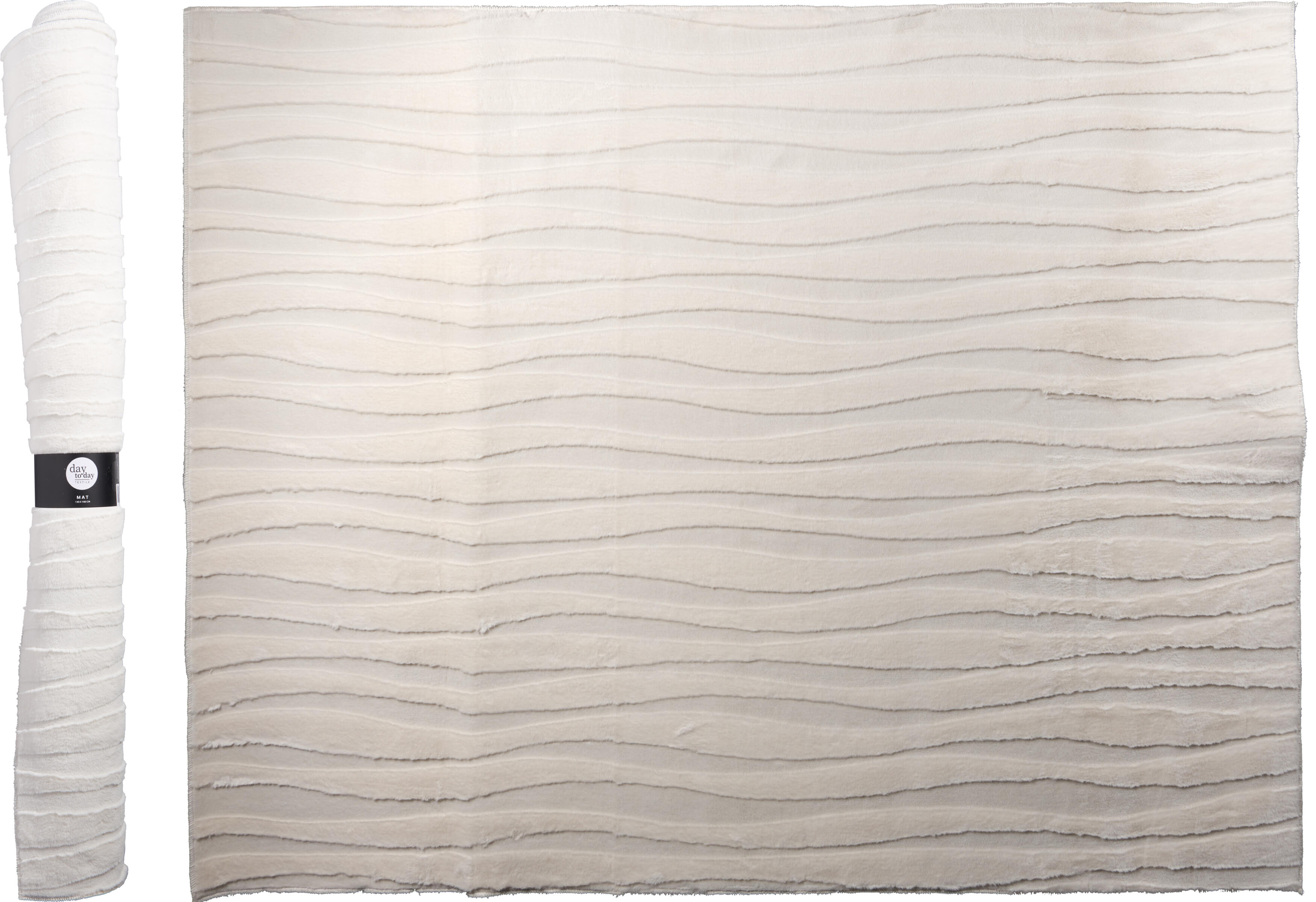 Matta 130x160cm vit