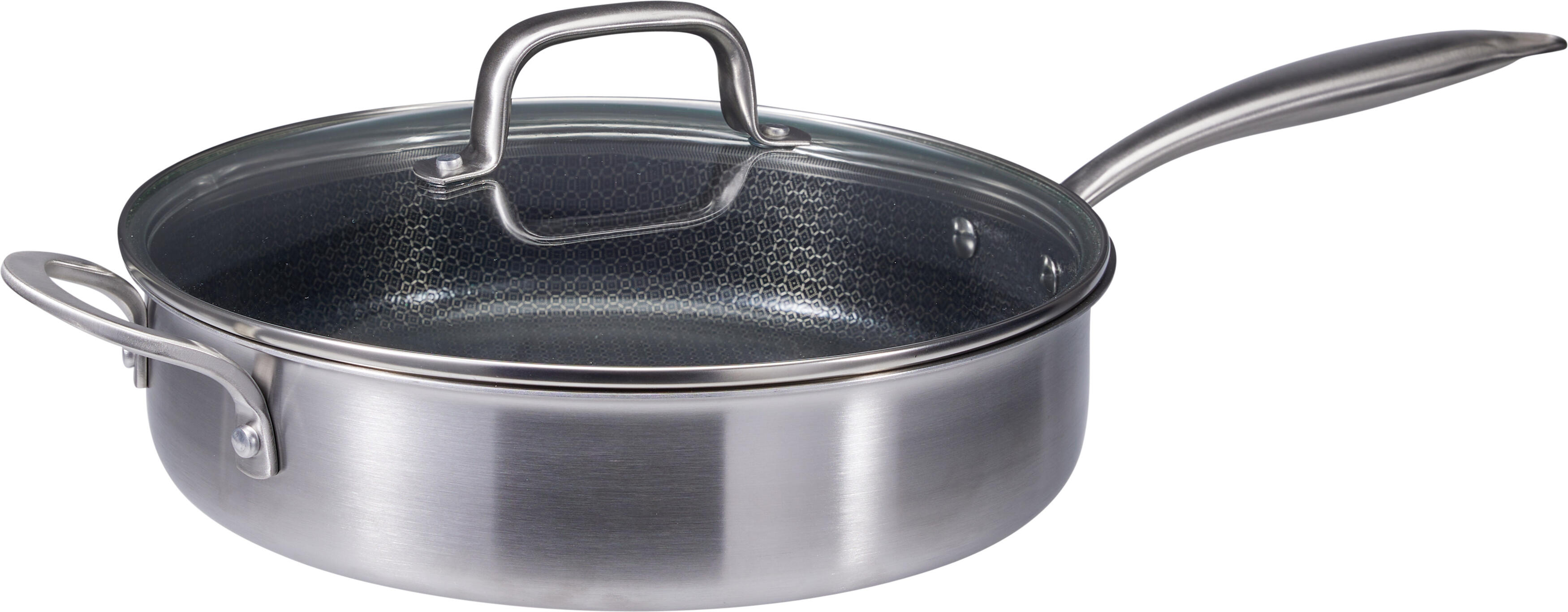 Stekpanna med glaslock dia29,5cm - 2