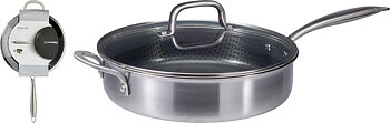 Stekpanna med glaslock dia29,5cm