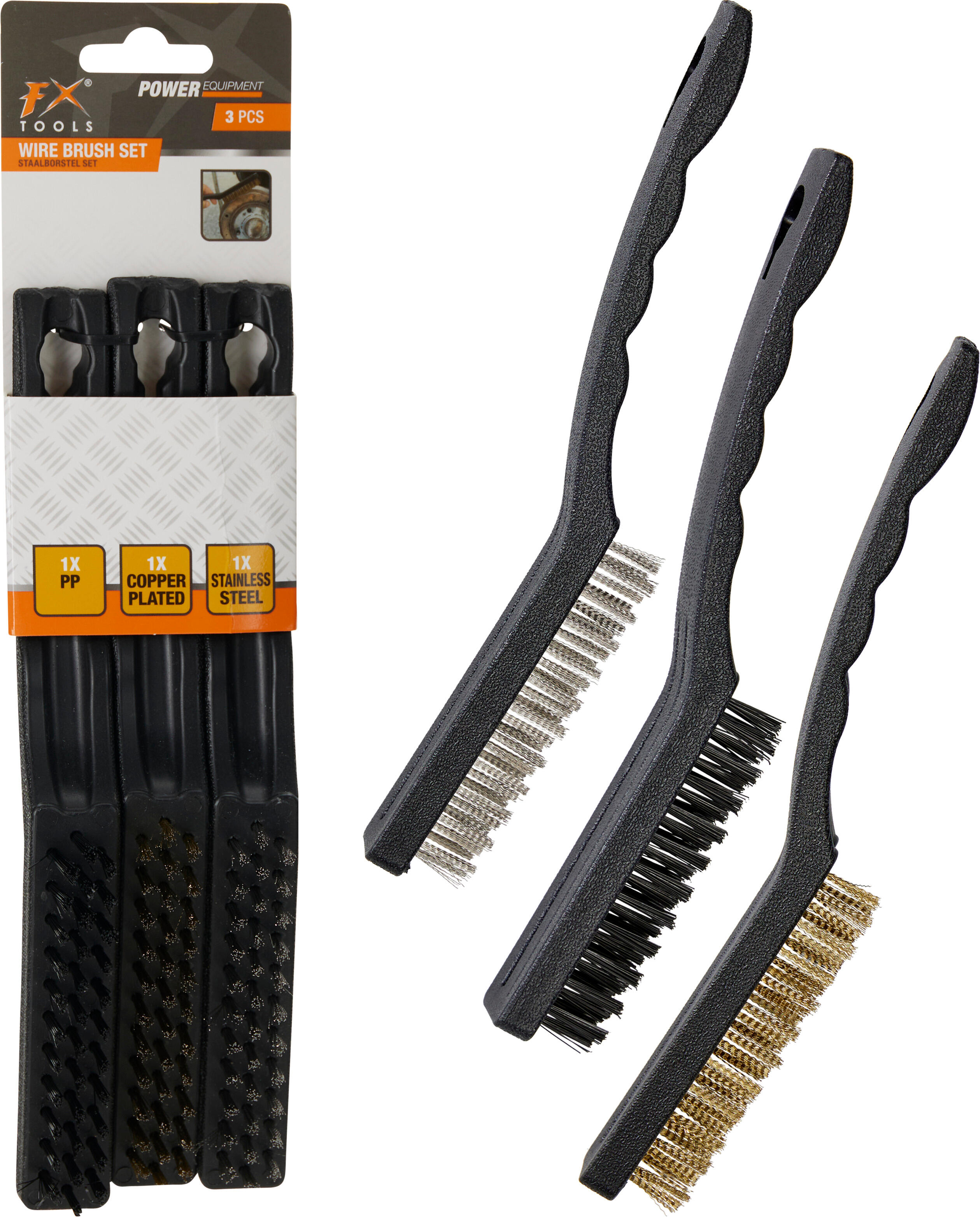 Stålborstset 3-pack