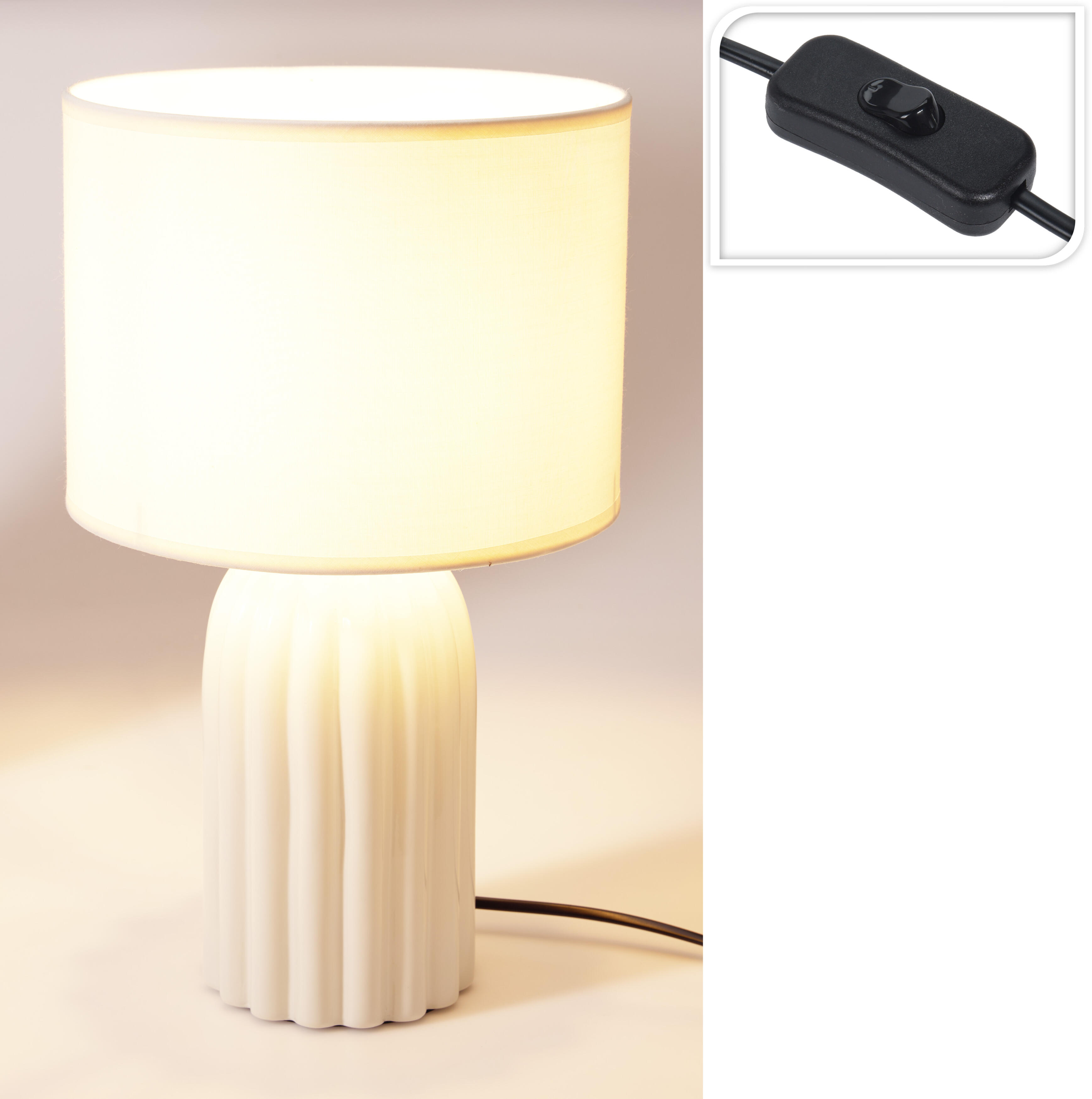 Bordslampa ränder