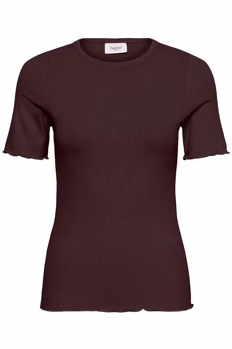 Saint Tropez Olalia ss  Tshirt Chocolate Brown