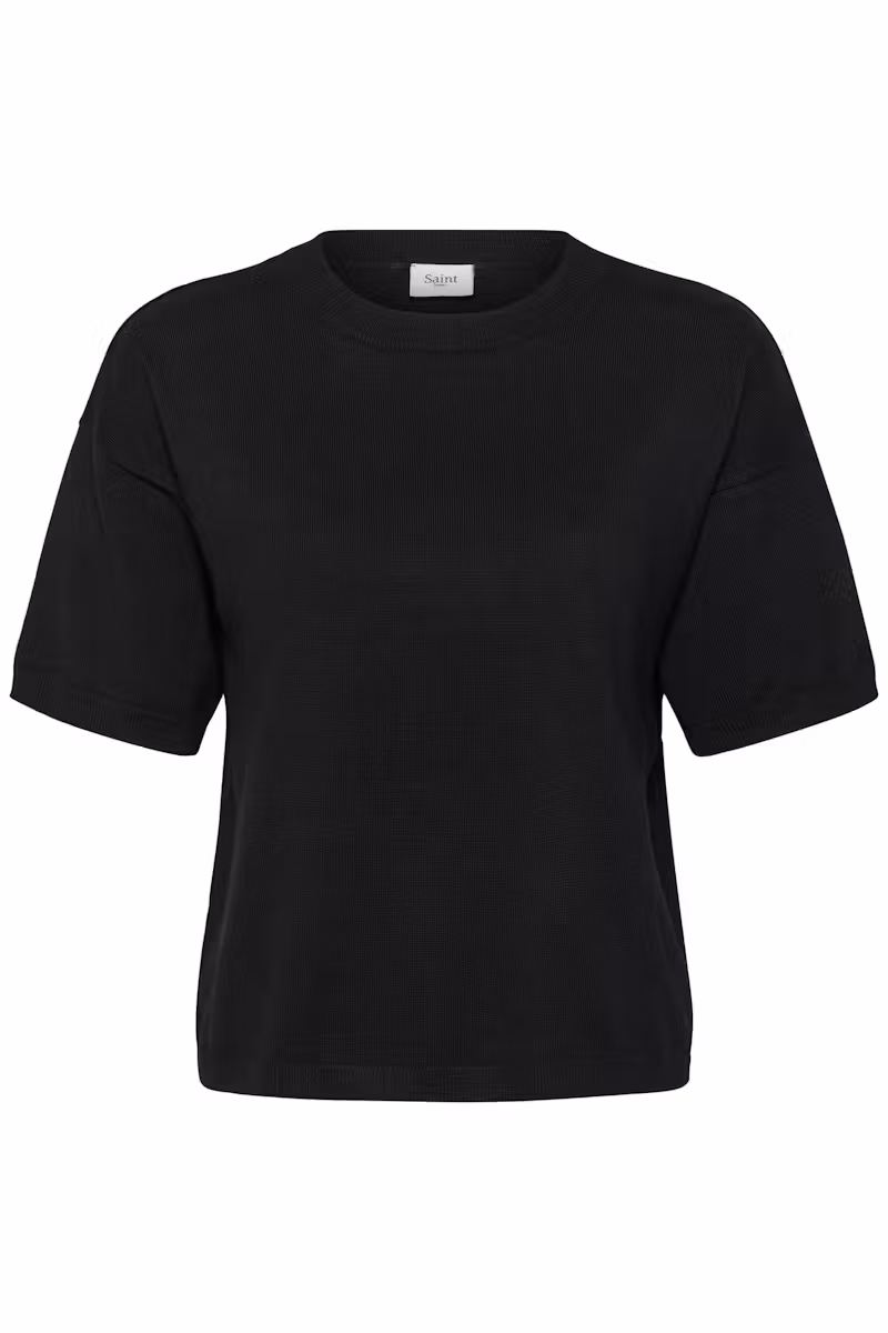Saint Tropez Mila SZ Boxy SS Pullover Black