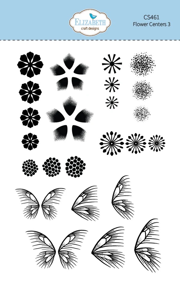 Elizabeth - Clear stamps - Flower Centers 3