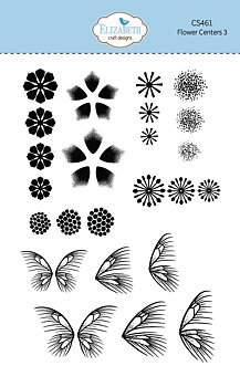 Elizabeth - Clear stamps - Flower Centers 3