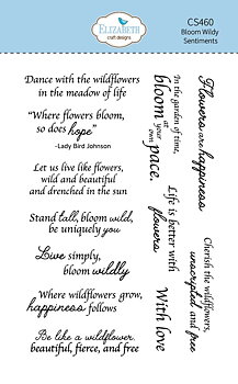 Elizabeth - Clear stamps - Bloom Wildy Sentiments