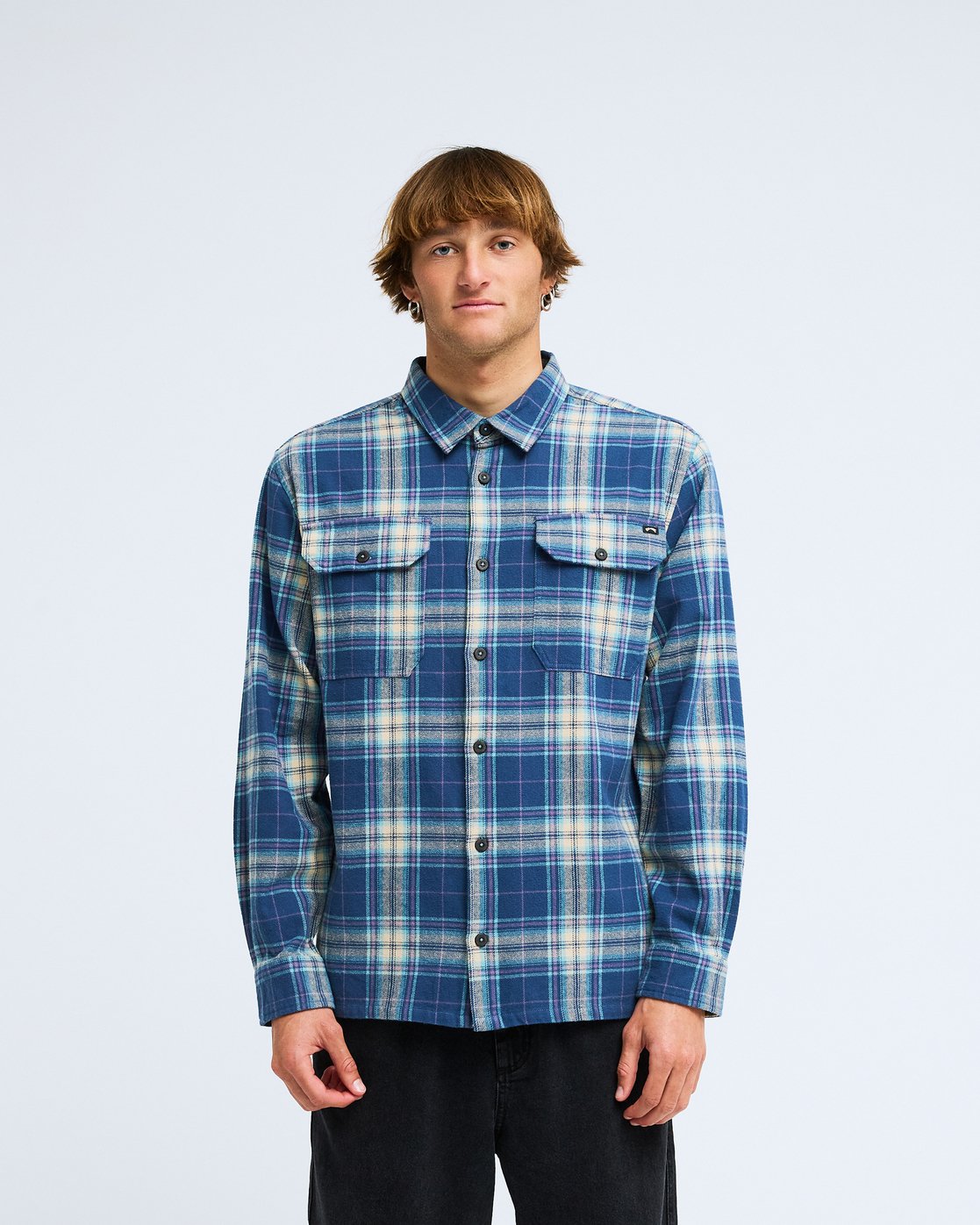 Billabong skjorta Offshore flannel dark denim