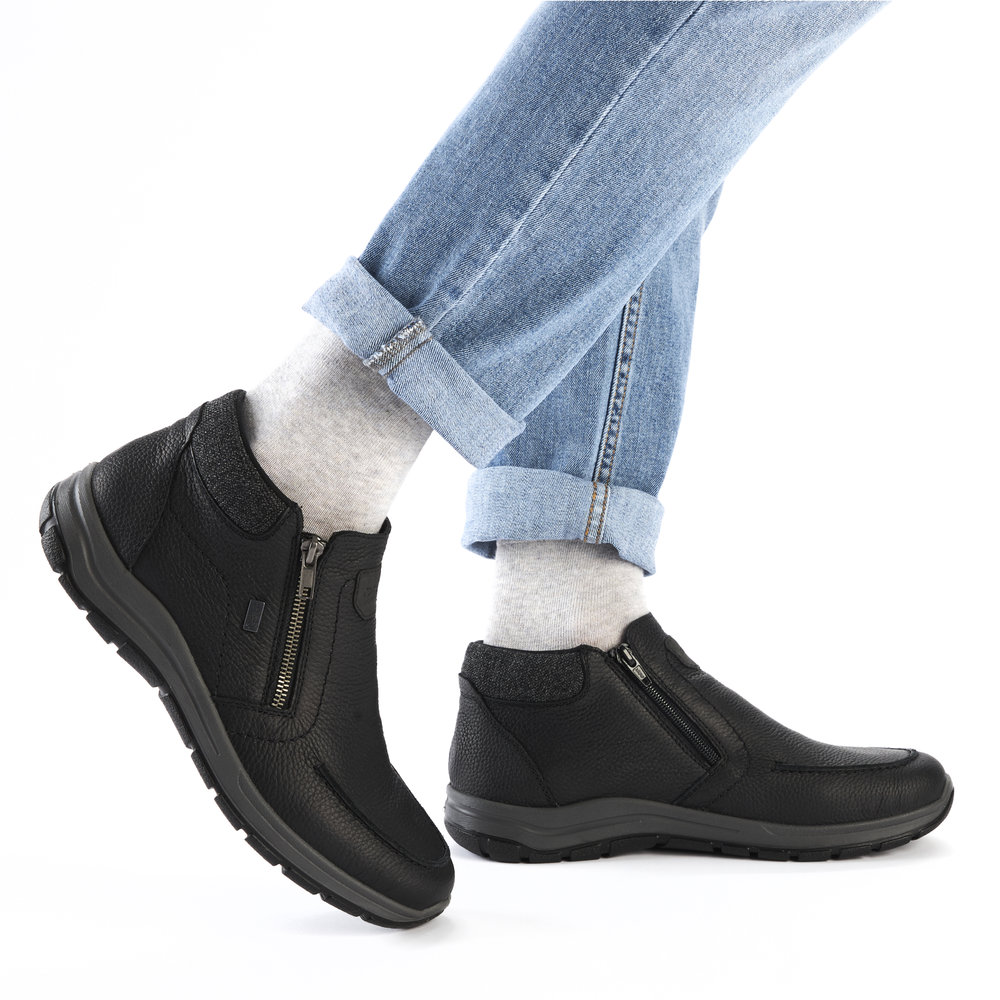 Rieker Herrboots Varmfodrad Extra bred Svart - 7