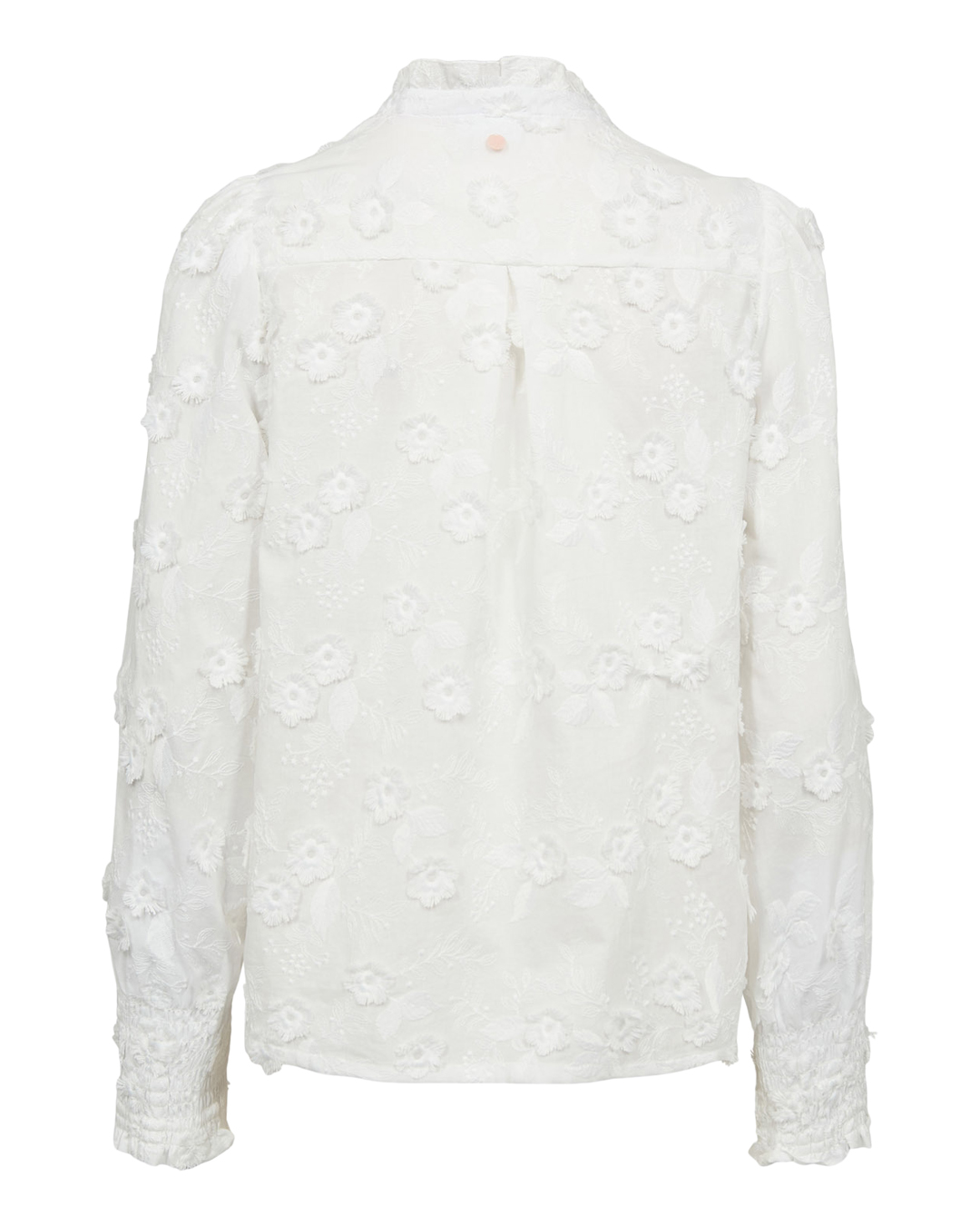 Blus Lenea broderade blommor offwhite - 7