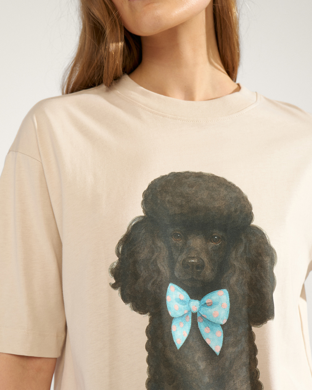 Topp Tova med svart pudel beige - 3