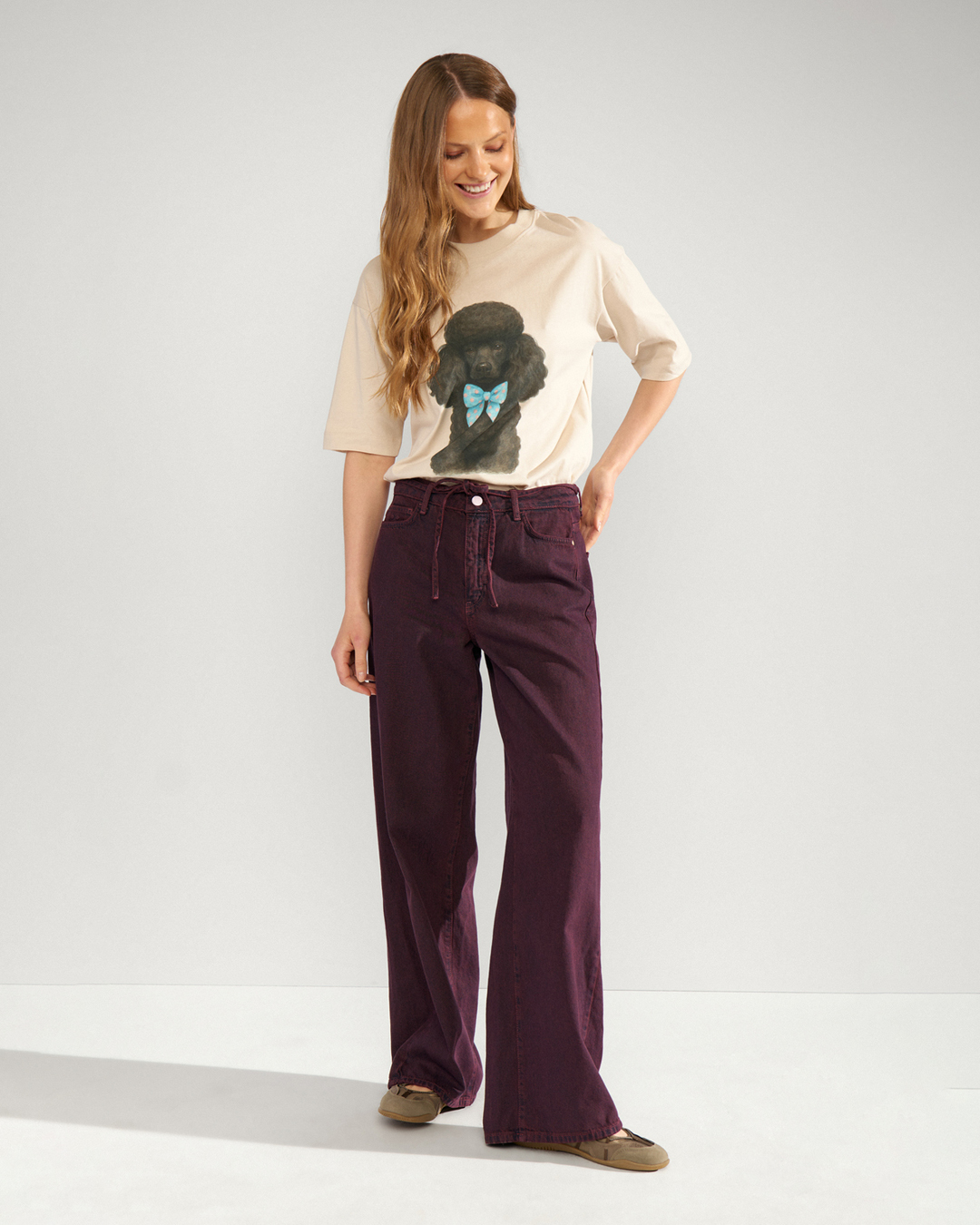 Topp Tova med svart pudel beige - 5