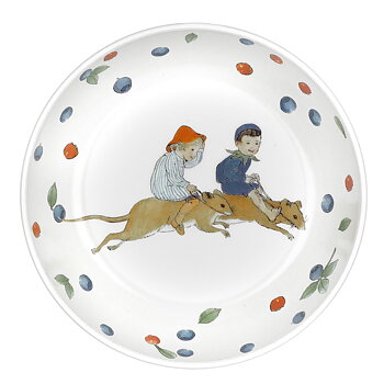 Elsa Beskow Stor Skål - Putte i blåbärsskogen
