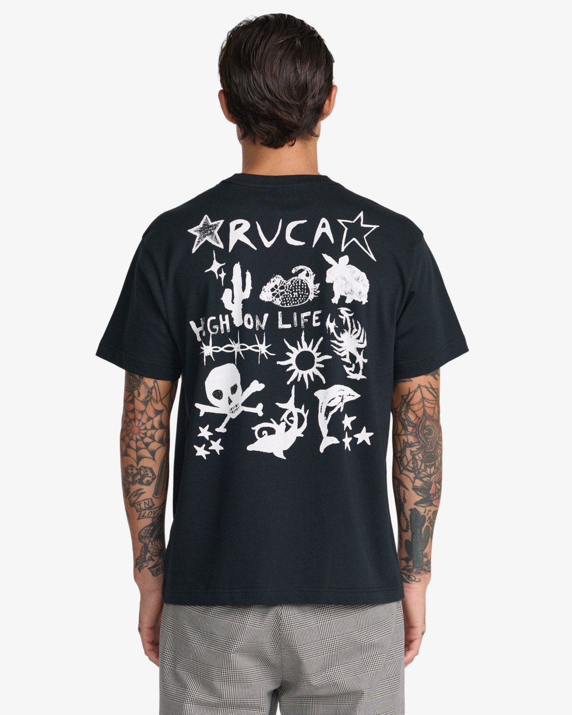 RVCA t-shirt Hard way black - 4