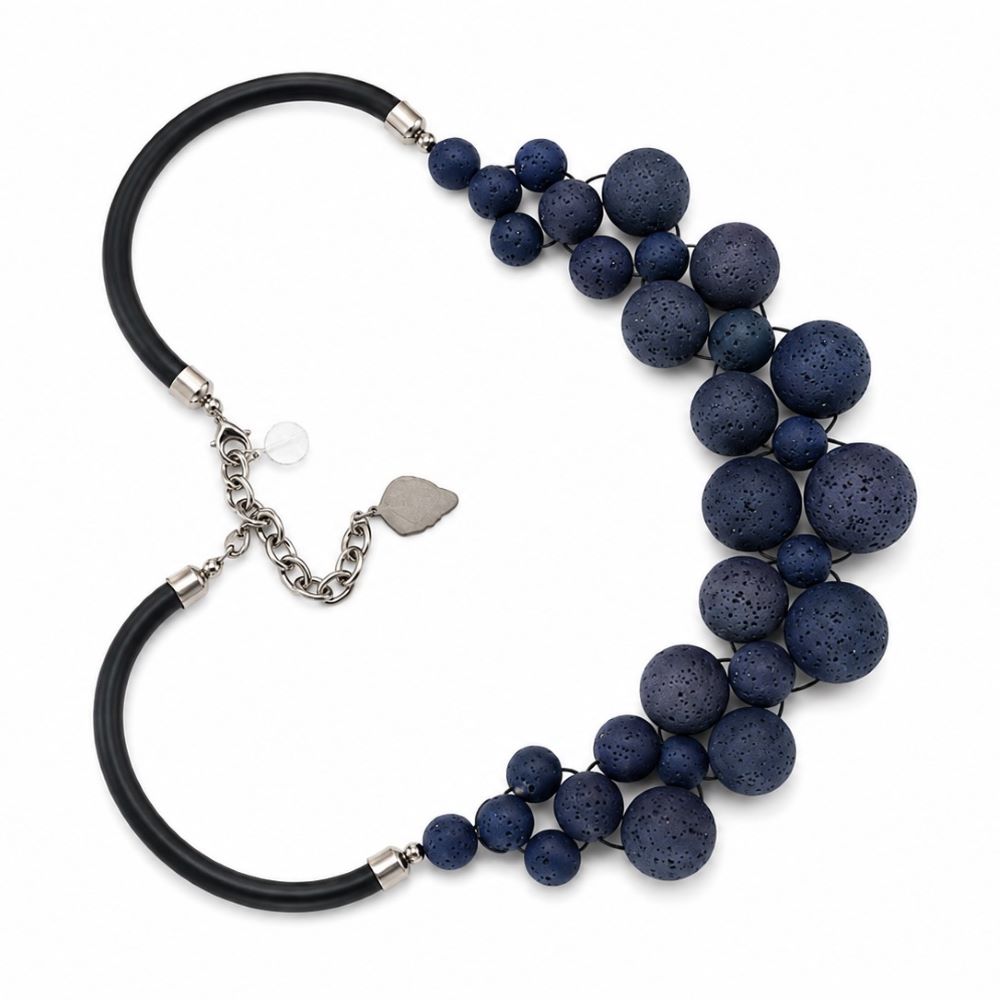 IAMLUND Orbit halsband marinblå gala