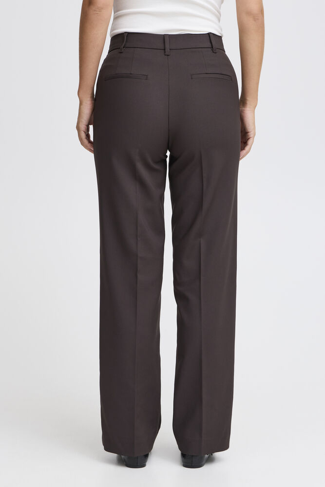 PZBindy HW Pant Wide Leg  Brun vid kostymbyxa - 3