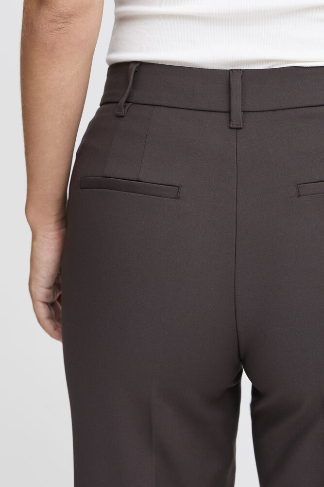 PZBindy HW Pant Wide Leg  Brun vid kostymbyxa