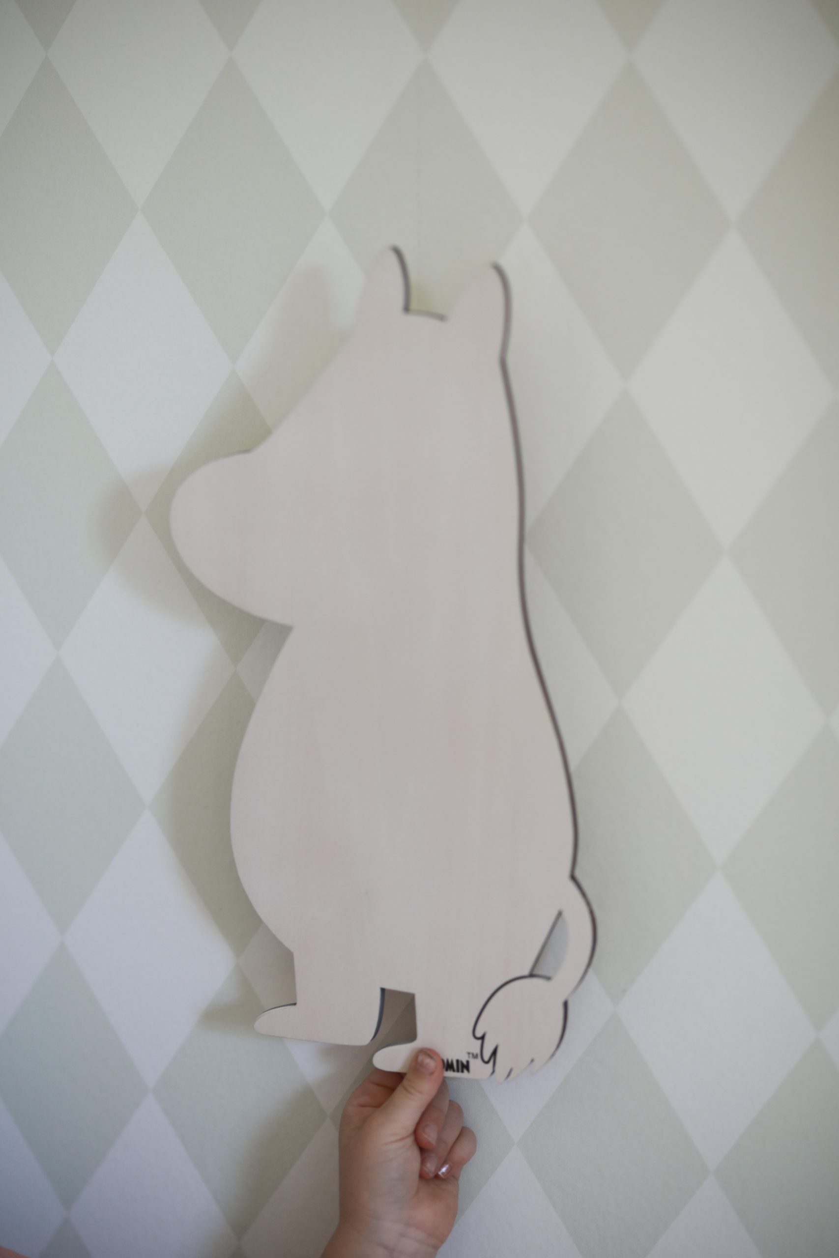 Wooden Moomin Lamp - White-Stained - 2
