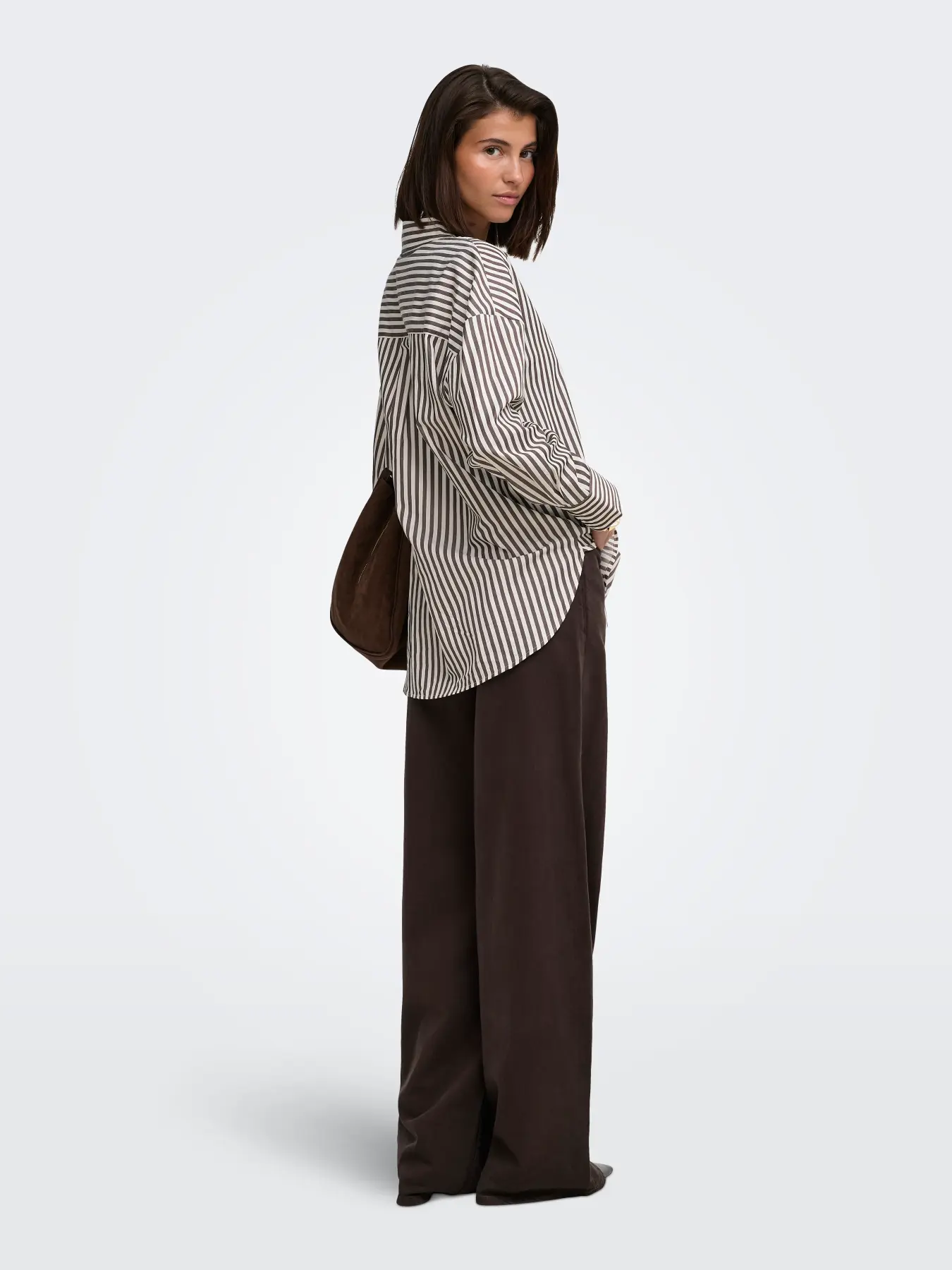 Jacqueline de Yong - Vesper Randig Skjorta Brun - 3