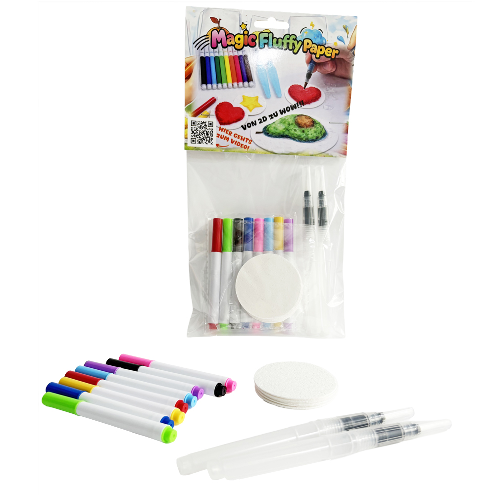 Magic Fluffy 3D Water Painting Set - 7