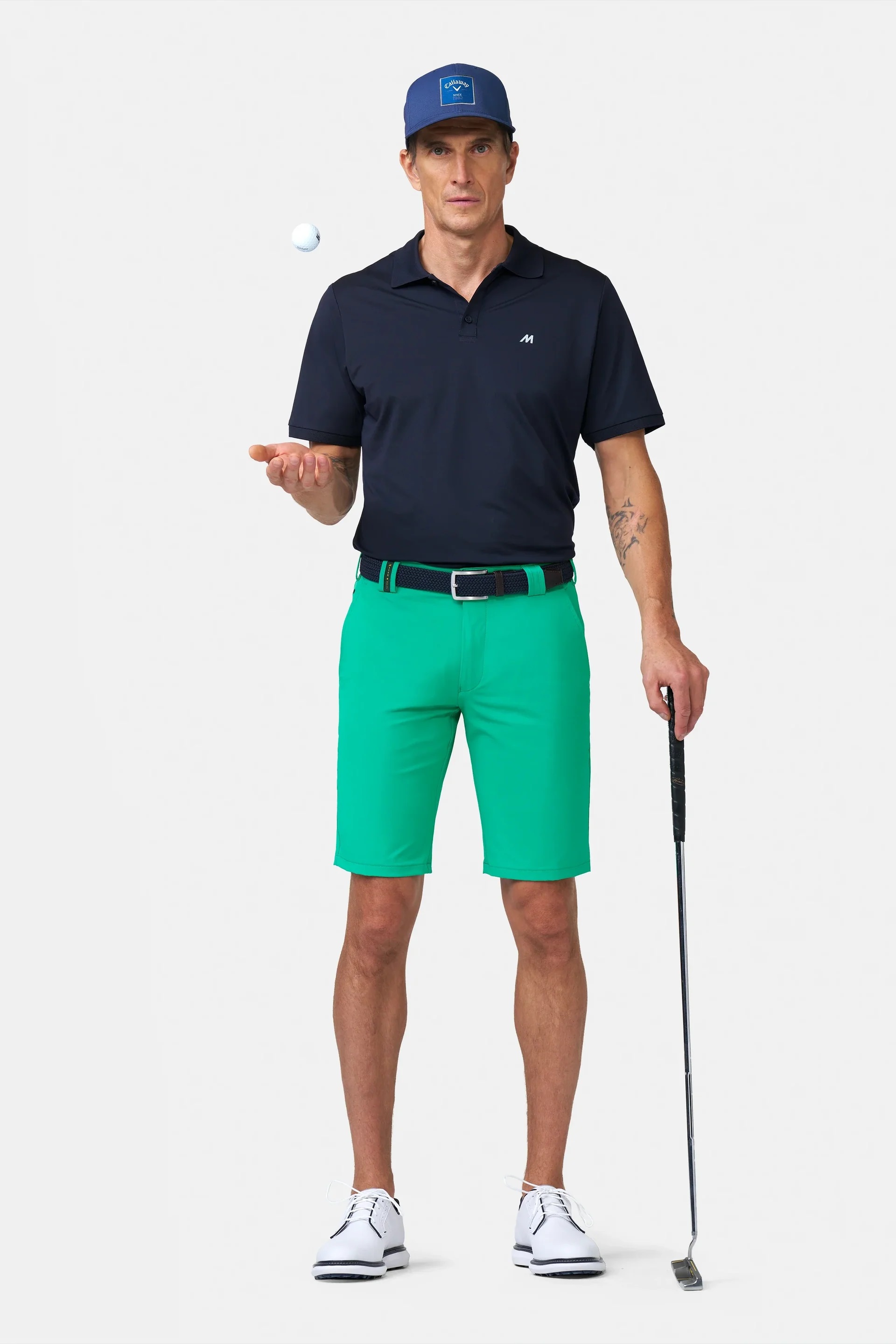Gröna shorts i golfmodell, High Performance och Super-Stretch (Meyer / B-St. Andrews) - 3