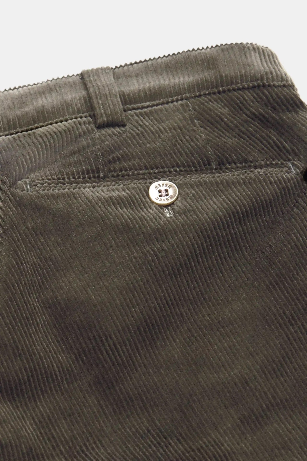 Gråbruna (stone) chinos i exklusiv bredspårig manchester (Cord) och modern passform (Meyer / Bonn) - 4