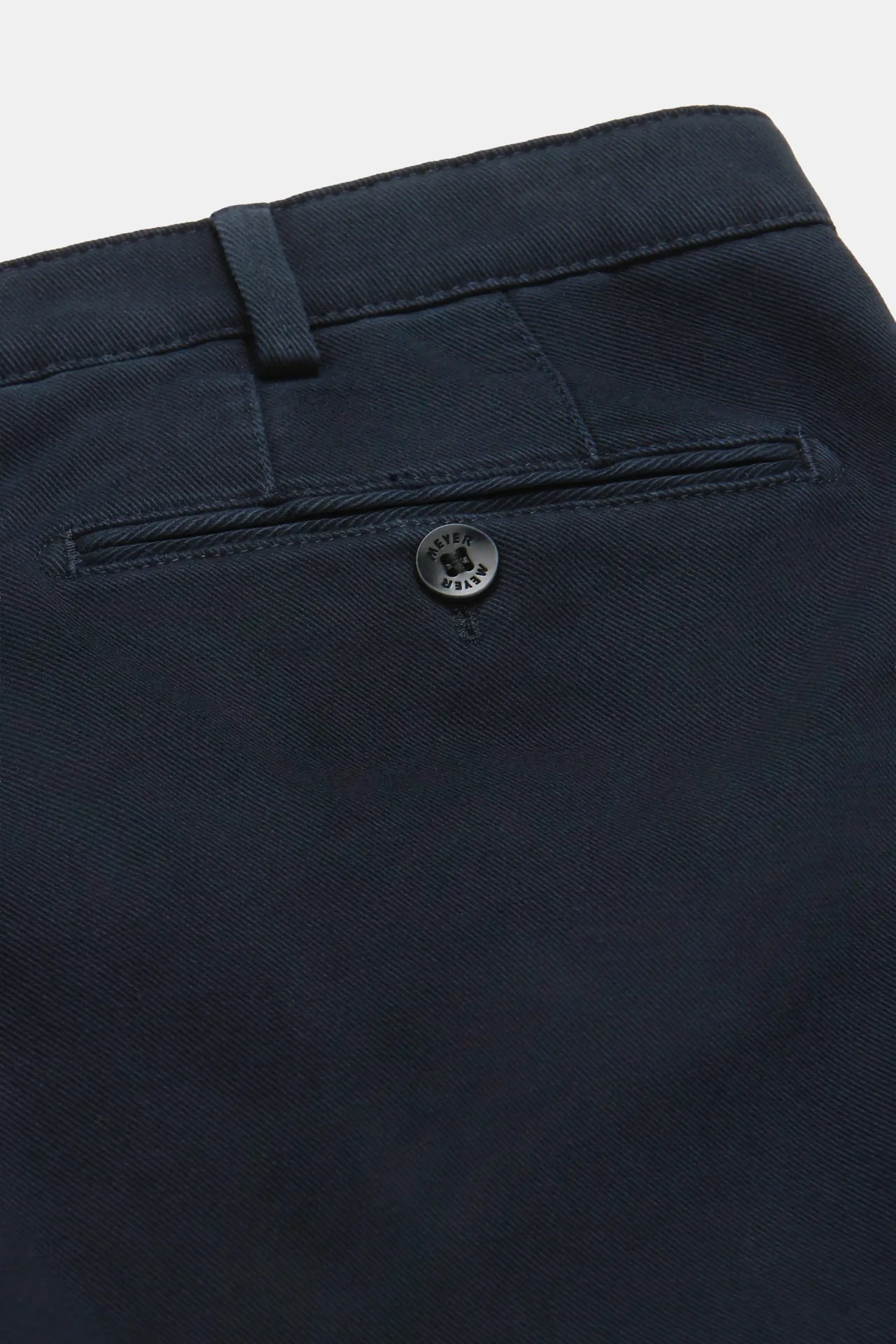 Blå (navy) chinos i Cosy Twill, och modern passform (Meyer / Bonn) - 6