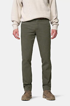 Gröna (dark green) chinos i Cosy Twill, och modern passform (Meyer / Bonn)