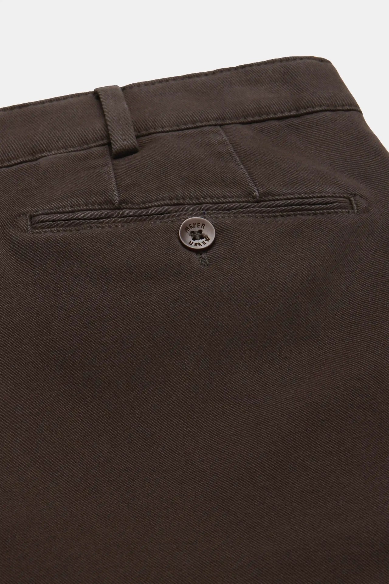 Bruna (brown) chinos i Cosy Twill, och modern passform (Meyer / Bonn) - 6