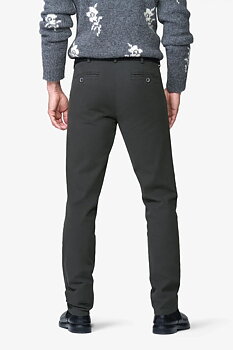 Grå (charcoal) chinos med Micro Fantasy i modern passform (Meyer / Chicago)