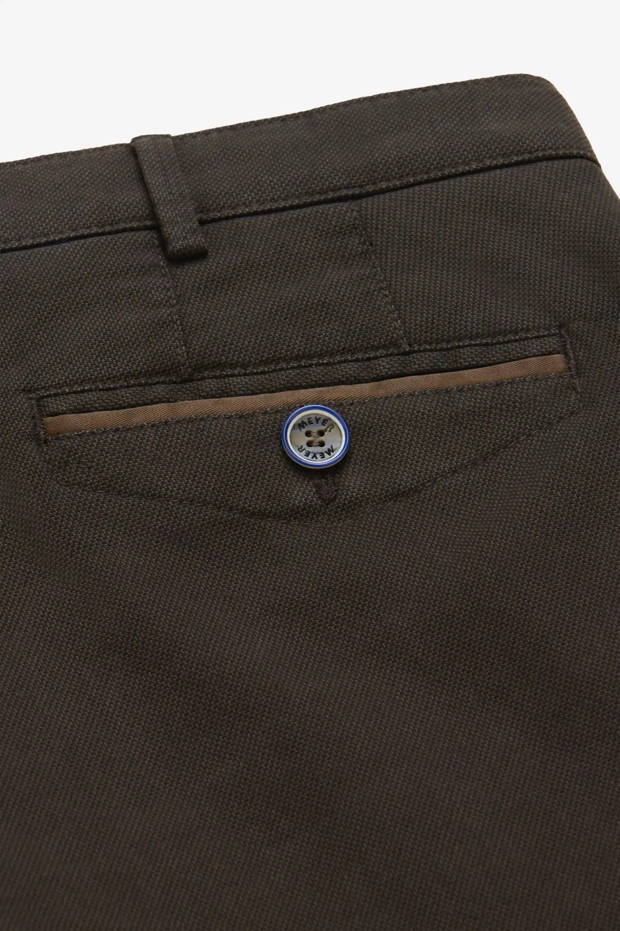 Gröna (olive) chinos med Micro Fantasy i modern passform (Meyer / Chicago) - 6