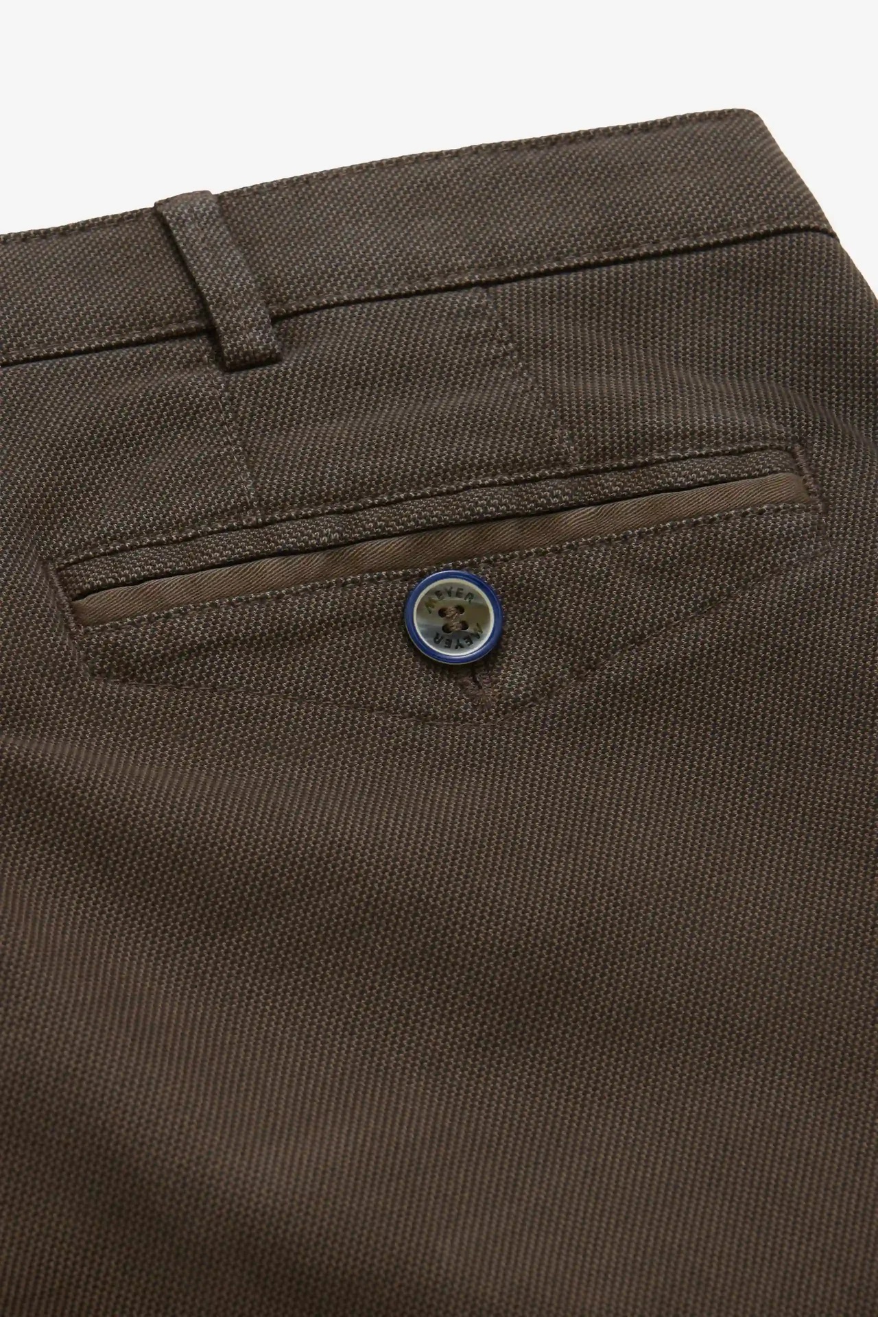 Gråbruna (stone) chinos med Micro Fantasy i modern passform (Meyer / Chicago) - 6