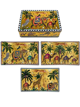 ORTIGIA Tin Flying Tiger 3 Glass Plates