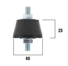 Ambista Konformade Vibrationsdämpare 40×25 mm (4 st i set) - 2