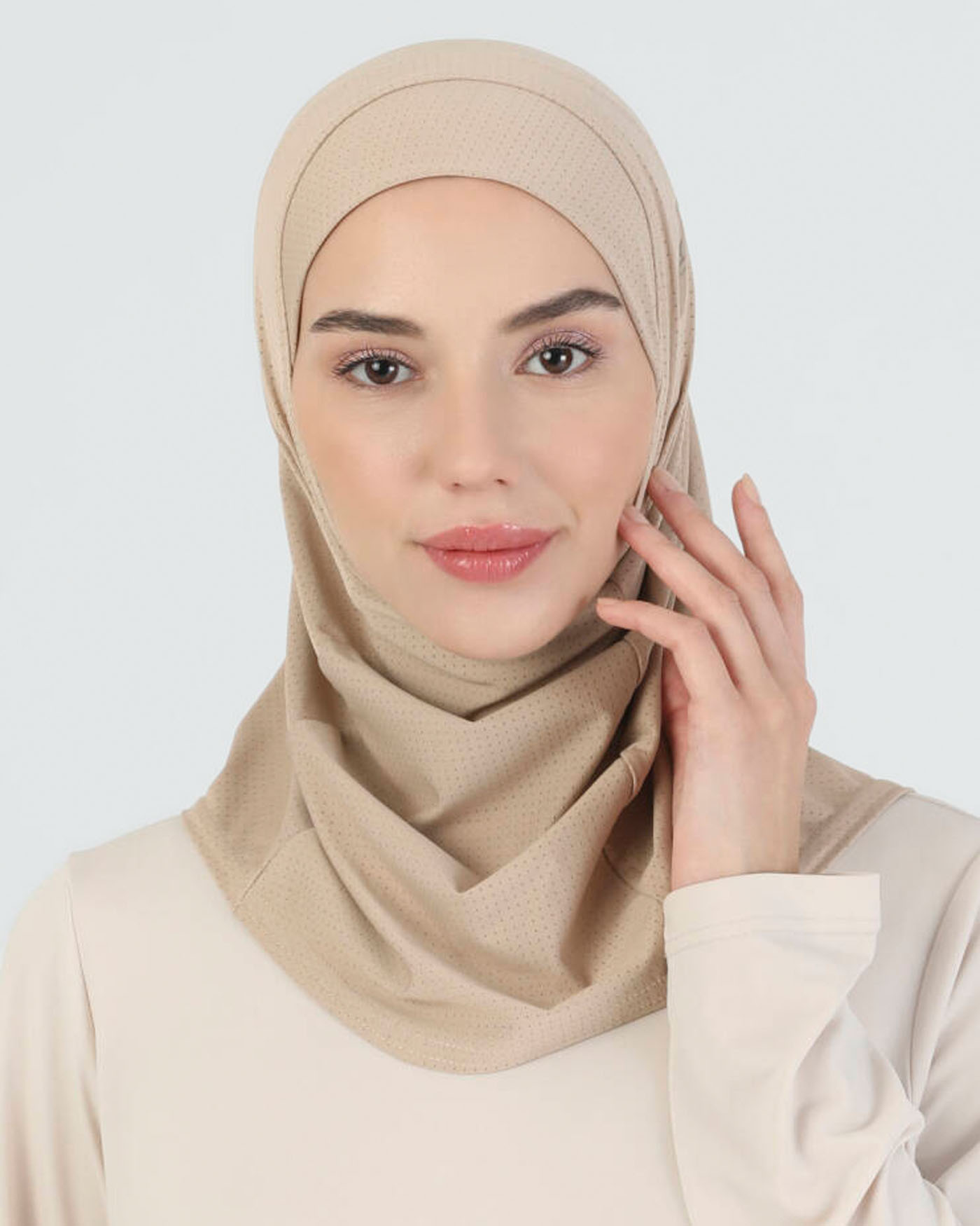 Sport Hijab - Airflow  - Beige - 4