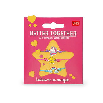 Better Together - Unicorn, Set of 3 bracelets