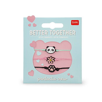 Better Together - Panda, Set of 3 bracelets