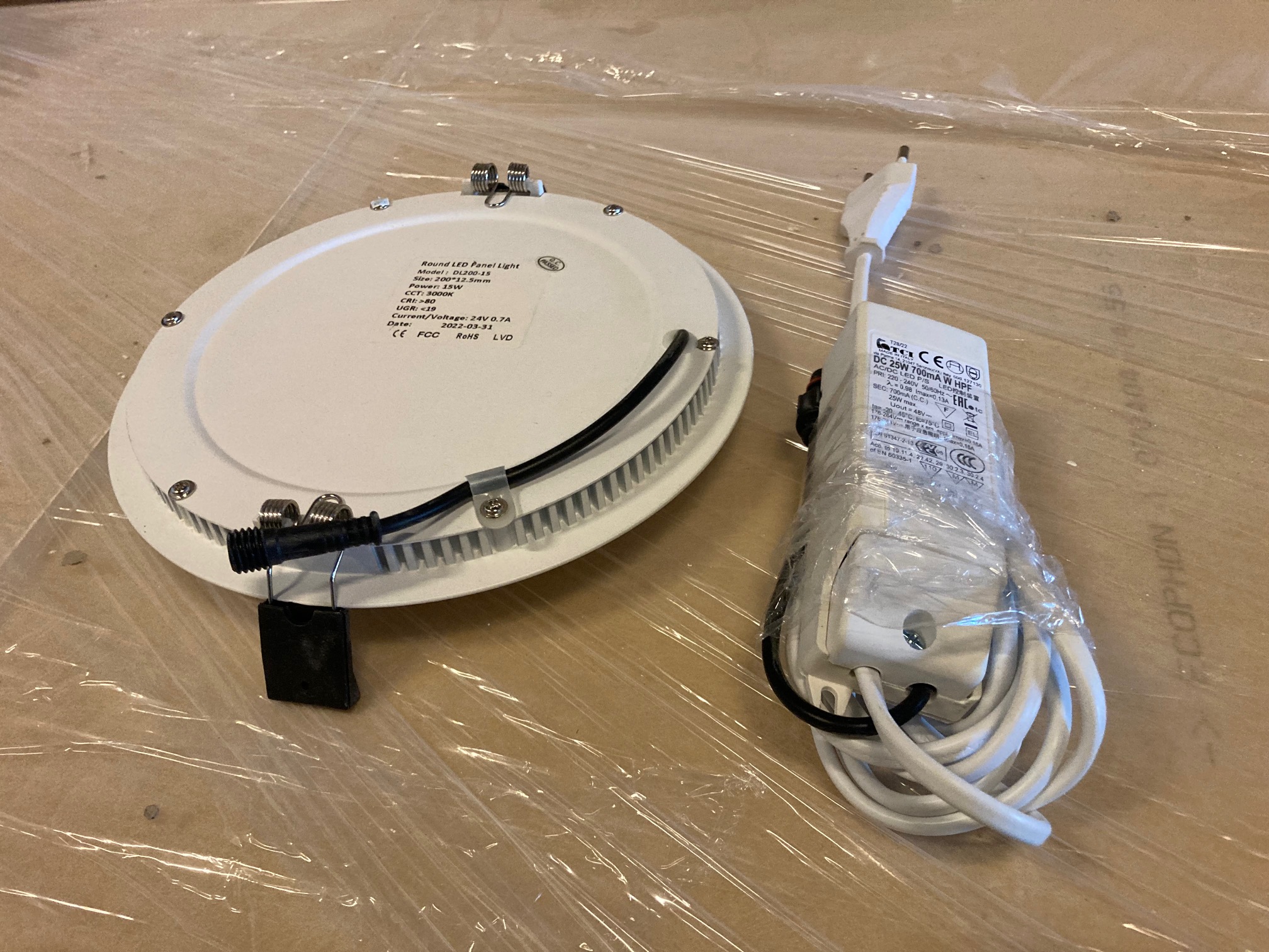 Runda LED-paneler – komplett med Tridonic drivdon - 2