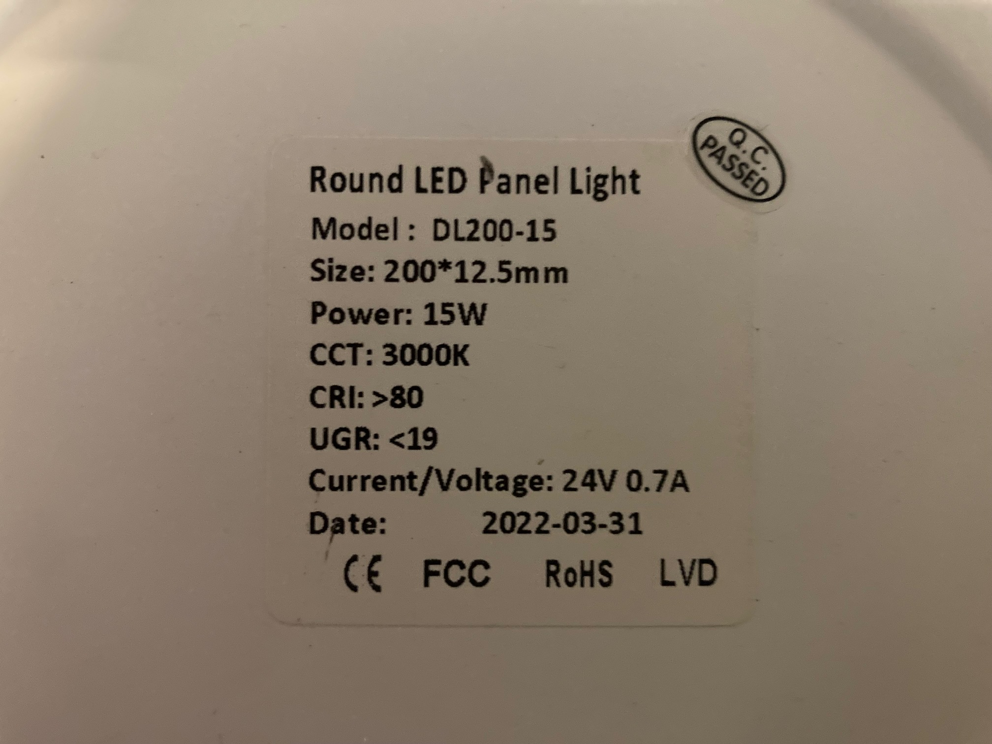 Runda LED-paneler – komplett med Tridonic drivdon - 3