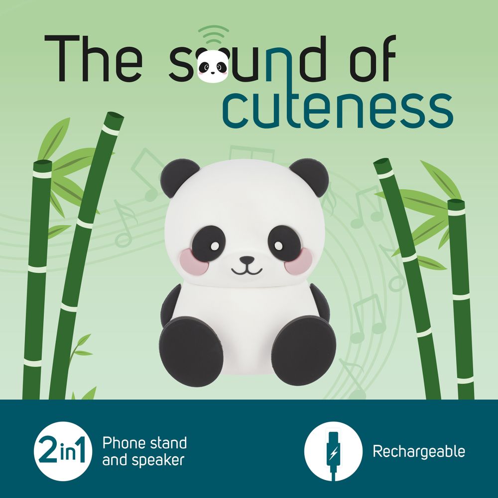 The sound of cuteness, Panda, trådlös högtalare med mobiltelefonställ - 4