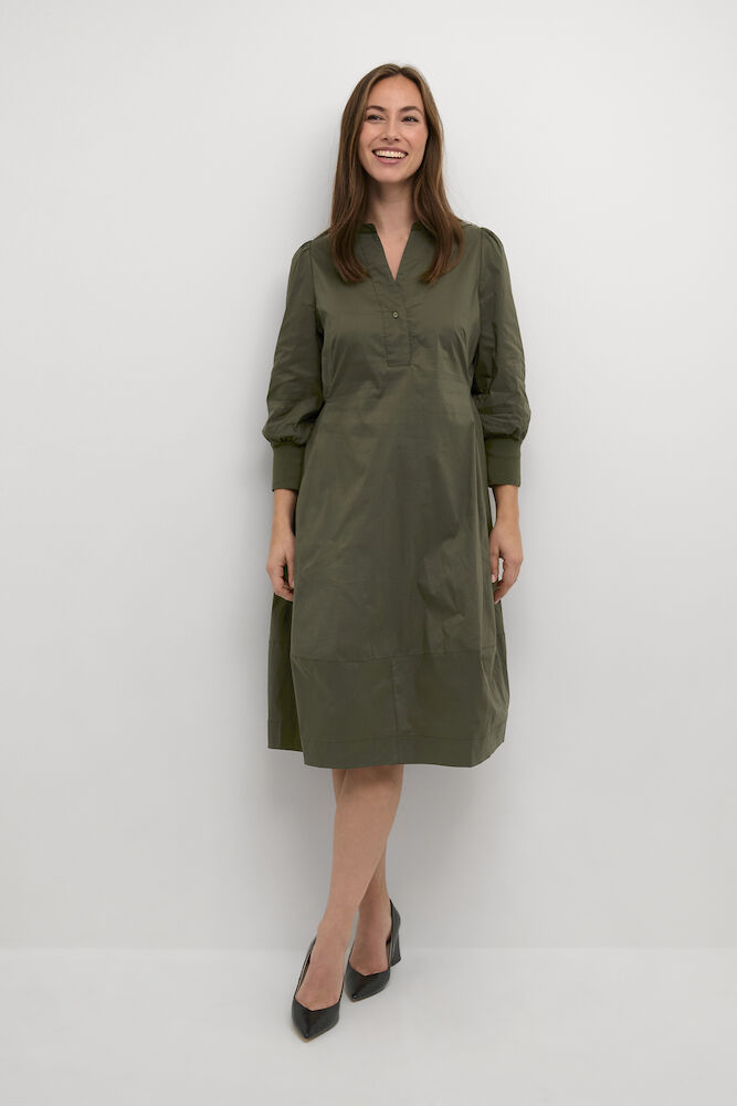 Culture  Antoinett Dress Burnt Olive - 3