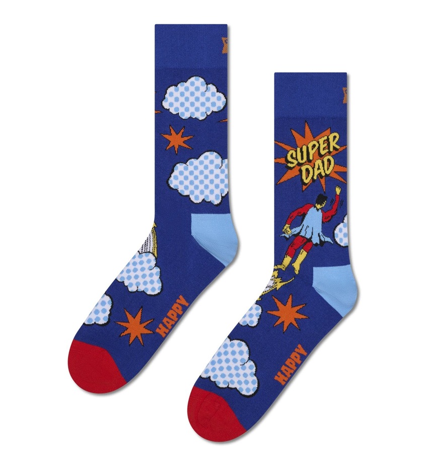 2-Pack Happy Socks Super Dad Gift Set - 3
