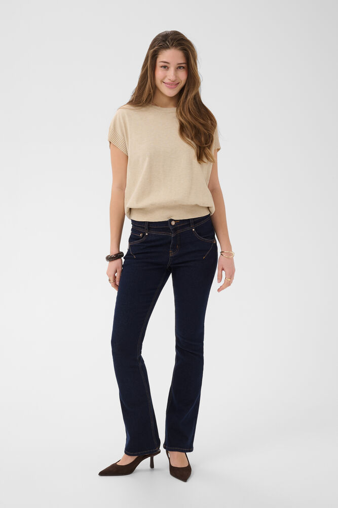 Cream Bootcut Jeans Shape Fit Cape Breton - 4