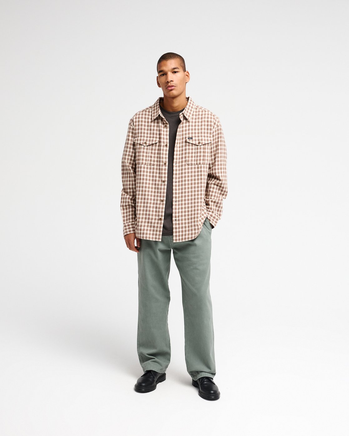 RVCA skjorta Hugues micro check ls - 7