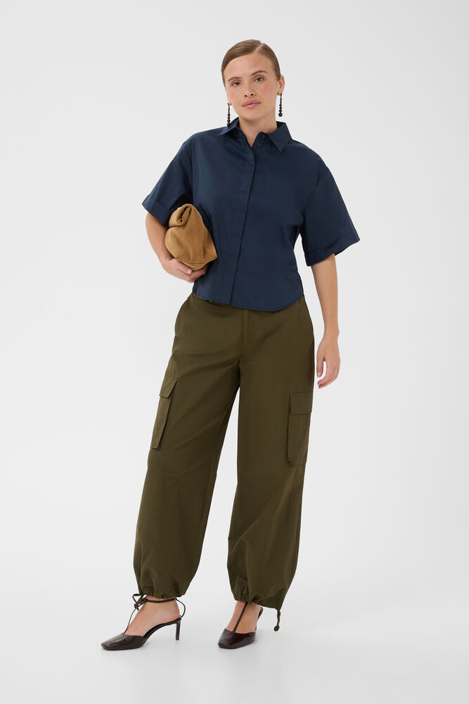Culture Daiva Antoinett ss Shirt Blue Iris - 4