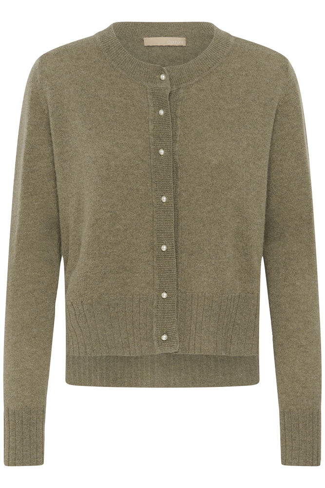 Culture Taia Arrow Cardigan Green Melange