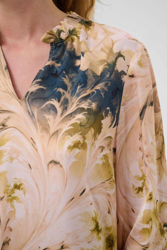 Culture Andora Berna Blouse Blue/Green Swirl - 5